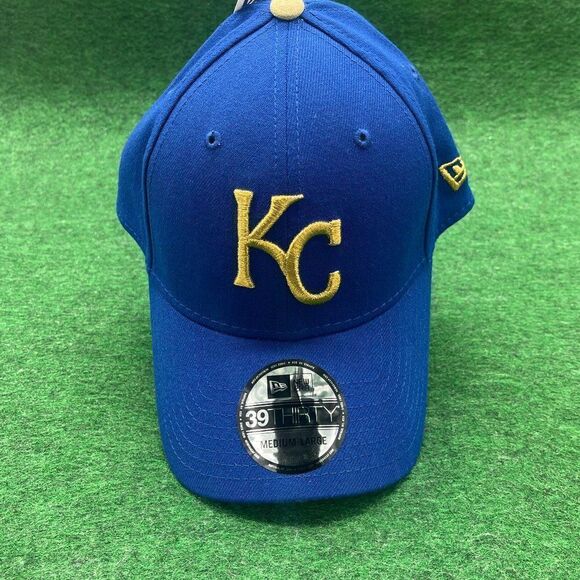 Men's New Era Royal Kansas City Royals Alternate Authentic 39THIRTY Fitted Hat - Picture 1 of 4